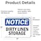 Signmission Dirty Linen Storage, 7 in W x Rectangle, Vinyl Decal OS-2PACK-NS-D-57-L-11031 - alternate 6